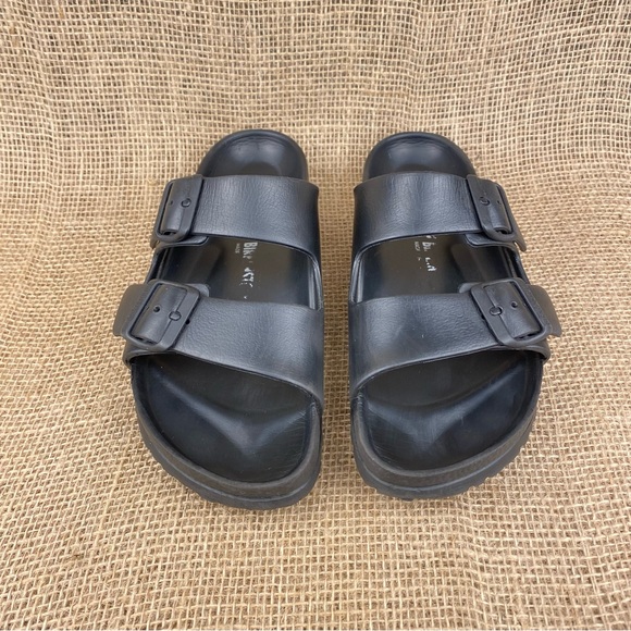 Birkenstock Arizona Sandals Black 2 Strap Essentials Women Size 9 - Picture 4 of 9